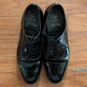 Peal & Co. Brooks Brothers patent leather black tuxedo shoes size 9.5